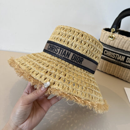 Dior new raffia basin hat - Image 10
