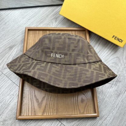Fendi printed double embroidered bucket hat - Image 9