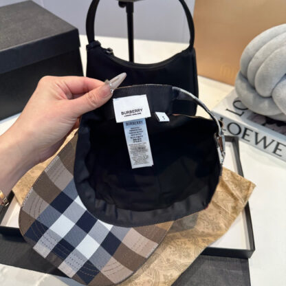 Burberry Check Fashion Baseball Cap - Image 10