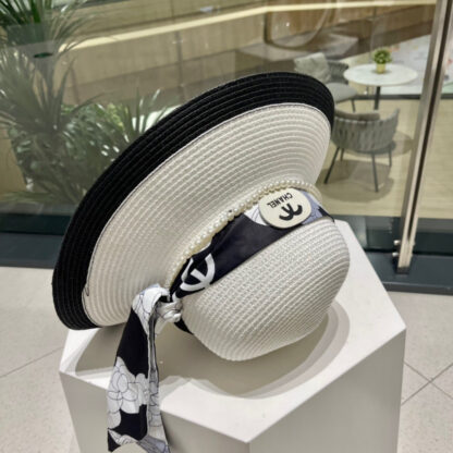 Chanel sunshade lady straw hat - Image 9