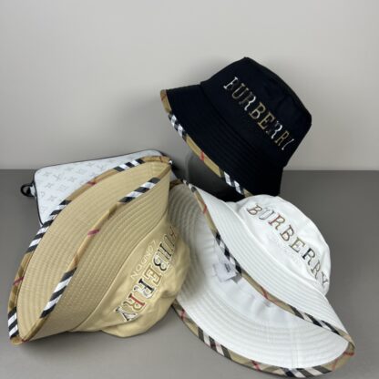 Burberry Simple Embroidery Fashion Bucket Hat - Image 10