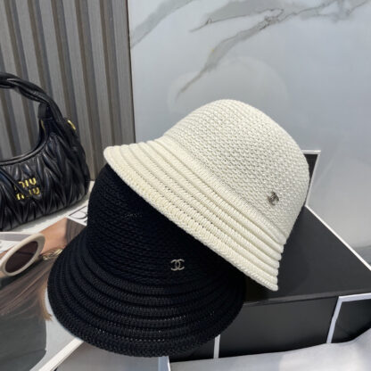 Chanel Sun Protection Knitted Bucket Hat - Image 9