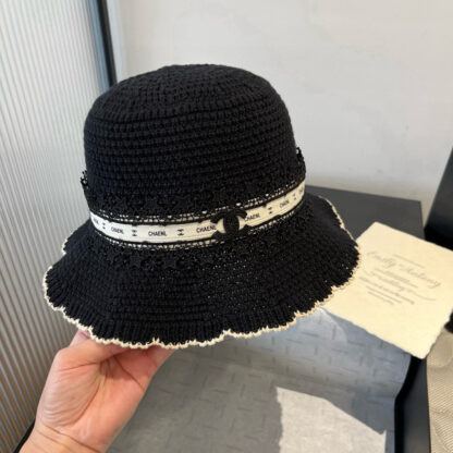 Chanel knitted wavy brim bucket hat - Image 9