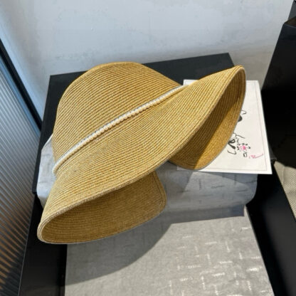 Chanel Pearl Bow Basin Hat - Image 9