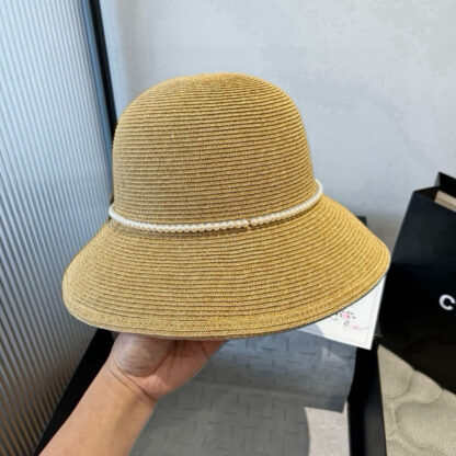 Chanel Pearl Bow Basin Hat - Image 9