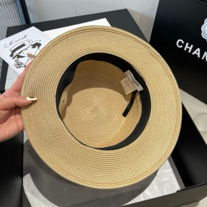 Chanel Flat Top Tulle Accessories Hat - Image 9