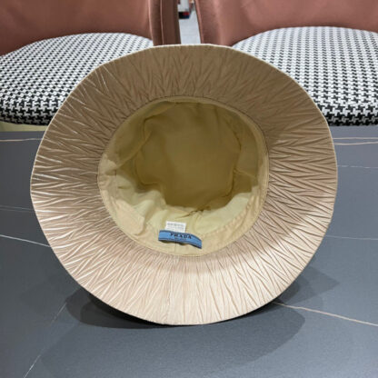 Prada large brim embroidered sun hat - Image 9