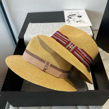Gucci flat top hat sun hat - Image 9