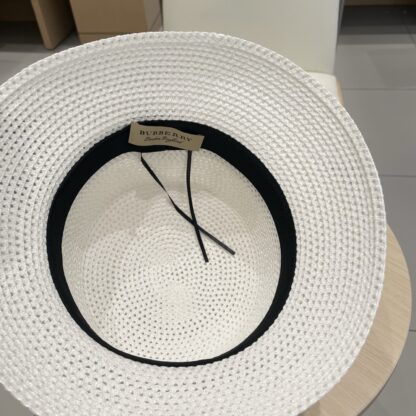 Burberry Casual Simple Bucket Hat Sunshade Straw Hat - Image 10