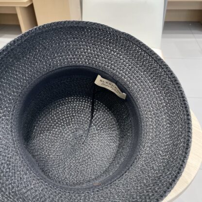 Burberry Casual Simple Bucket Hat Sunshade Straw Hat - Image 10