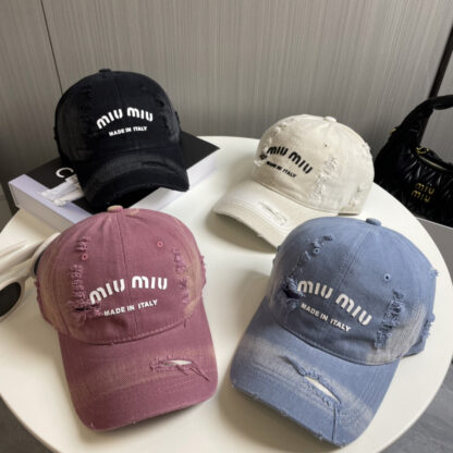 Miu Miu trendy denim baseball cap - Image 10