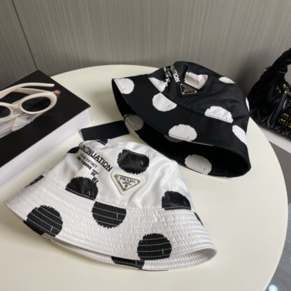 Prada polka dot triangle logo bucket hat - Image 9