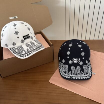 Miu Miu embroidered graffiti baseball cap - Image 10