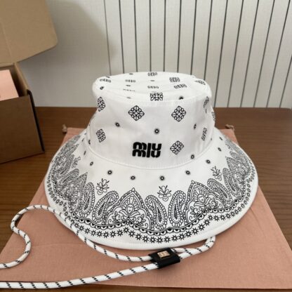 Miu Miu embroidered graffiti bucket hat - Image 10