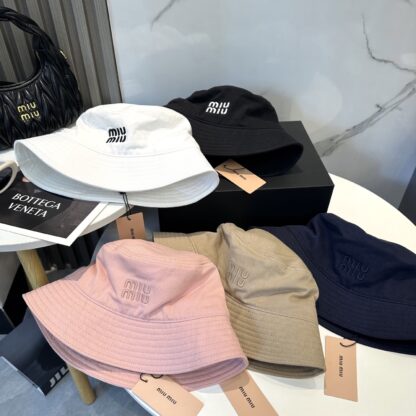 Miu Miu Simple Embroidered Bucket Hat - Image 10