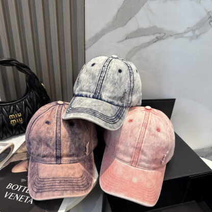 Saint Laurent Dopamine Color Simple Baseball Cap - Image 9