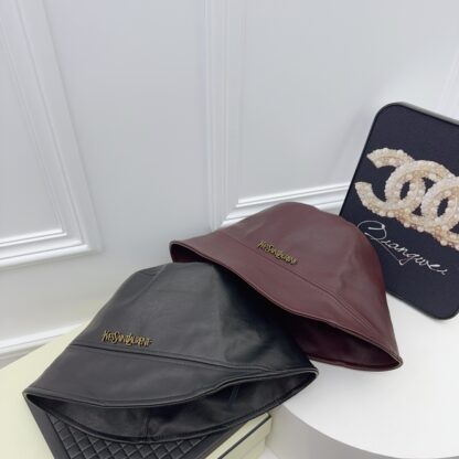 Yves Saint Laurent high-end leather hat - Image 9