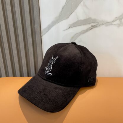 Yves Saint Laurent embroidered corduroy baseball cap - Image 9