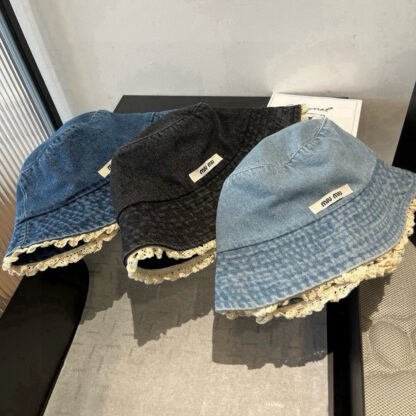 Miu Miu Denim Bucket Hat for Men and Women - Image 10