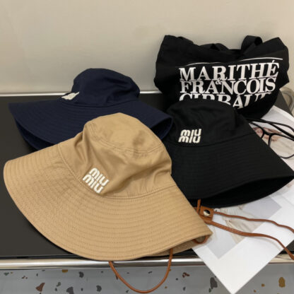 Miu Miu Fashion Large Brim Bucket Hat - Image 10
