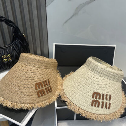 Miu Miu Fashion Casual Straw Hat - Image 10