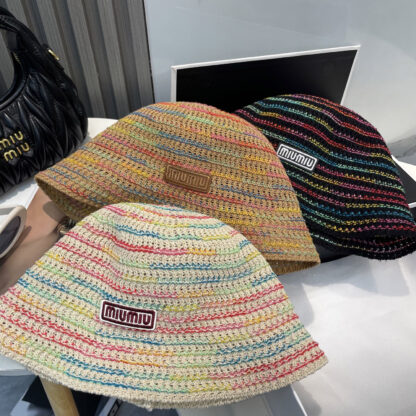 Miu Miu new striped knitted bucket hat - Image 10