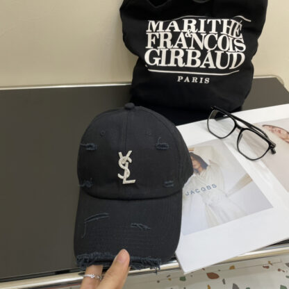 Yves Saint Laurent rhinestone baseball cap - Image 8