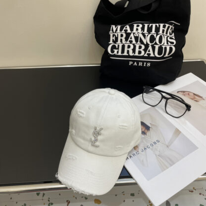Yves Saint Laurent rhinestone baseball cap - Image 8