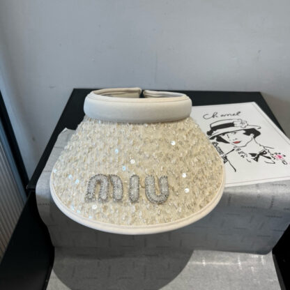 Miu Miu new hollow top sun hat - Image 10