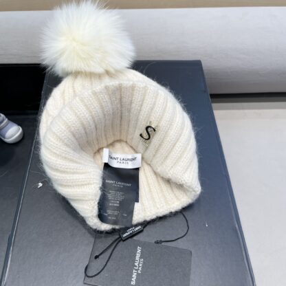 Yves Saint Laurent wool-blend knitted hat - Image 9