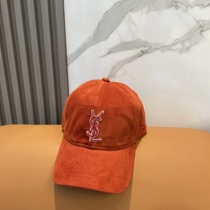 Yves Saint Laurent embroidered corduroy baseball cap - Image 9