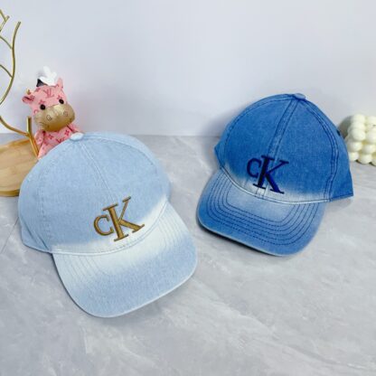 Calvin Kleinf washed denim baseball cap - Image 9