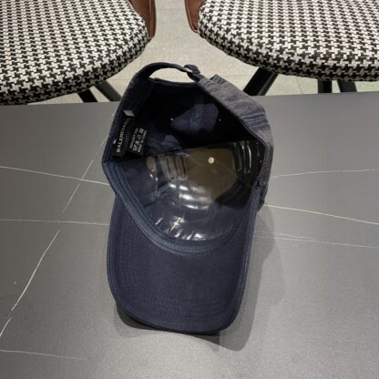 Balenciaga niche graffiti double B denim baseball cap - Image 9