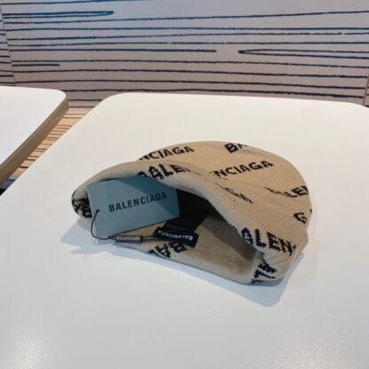 Balenciaga autumn and winter new letter warm knitted hat - Image 9
