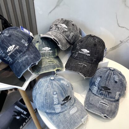 Balenciaga Korean style distressed washed vintage cap - Image 9