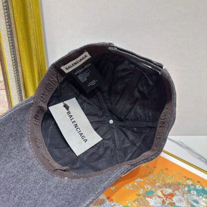 Balenciaga cotton denim distressed fashion baseball cap - Image 9