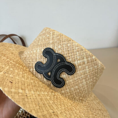 Celine raffia sun hat - Image 9