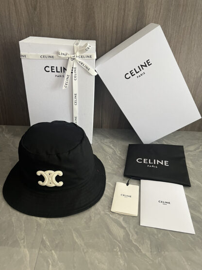 Celine logo embroidered bucket hat - Image 9