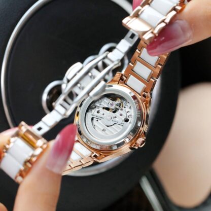 Chanel diamond-set literal hollow flower braid design watch - Image 9