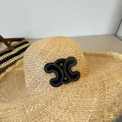 Celine raffia beach hat - Image 9