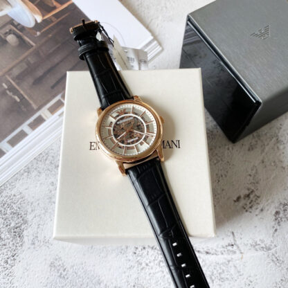 Armani 60007 Rose Gold Hollow Transparent Strap Automatic Mechanical Watch - Image 10