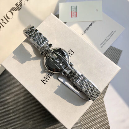 Armani Fashion Sparkling Mother-of-Pearl Quartz Steel Strap Women's Watch - Image 9