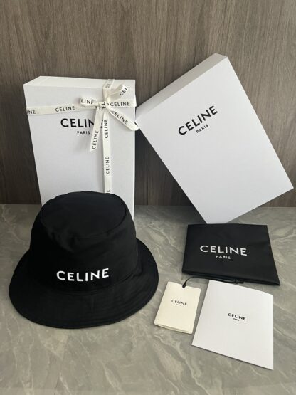Celine new cotton embroidered bucket hat - Image 9