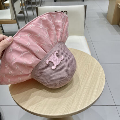 Celine color plastic sunscreen breathable sun hat - Image 8