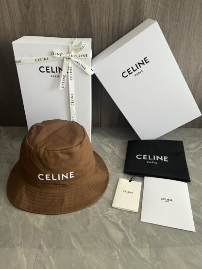 Celine embroidered lightweight bucket hat - Image 9