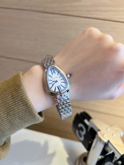 Bulgari Slim Gold Snake Shadow Sparkling Watch - Image 9