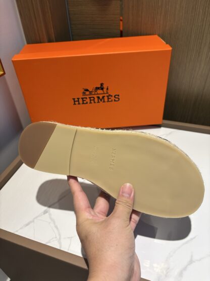 Hermes dark blue comfortable all-match non-slip breathable casual slippers - Image 9