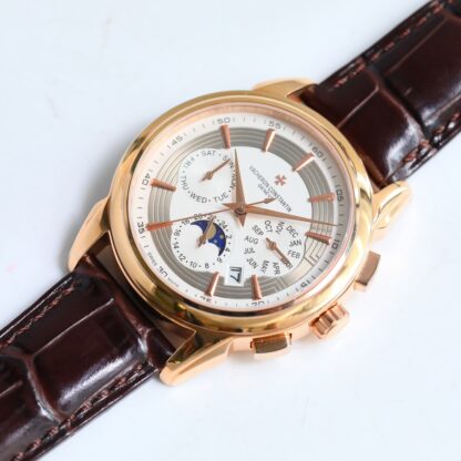 Vacheron Constantin Mechanical watch with moon phase movement - Image 9