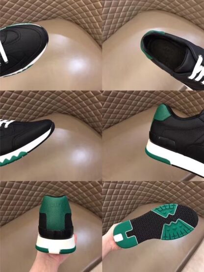 Hermès Paris catwalk simple classic black and green casual shoes - Image 9