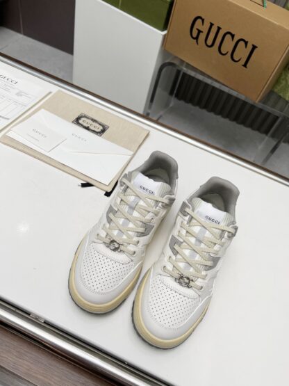 Gucci high and low top distressed sneakers